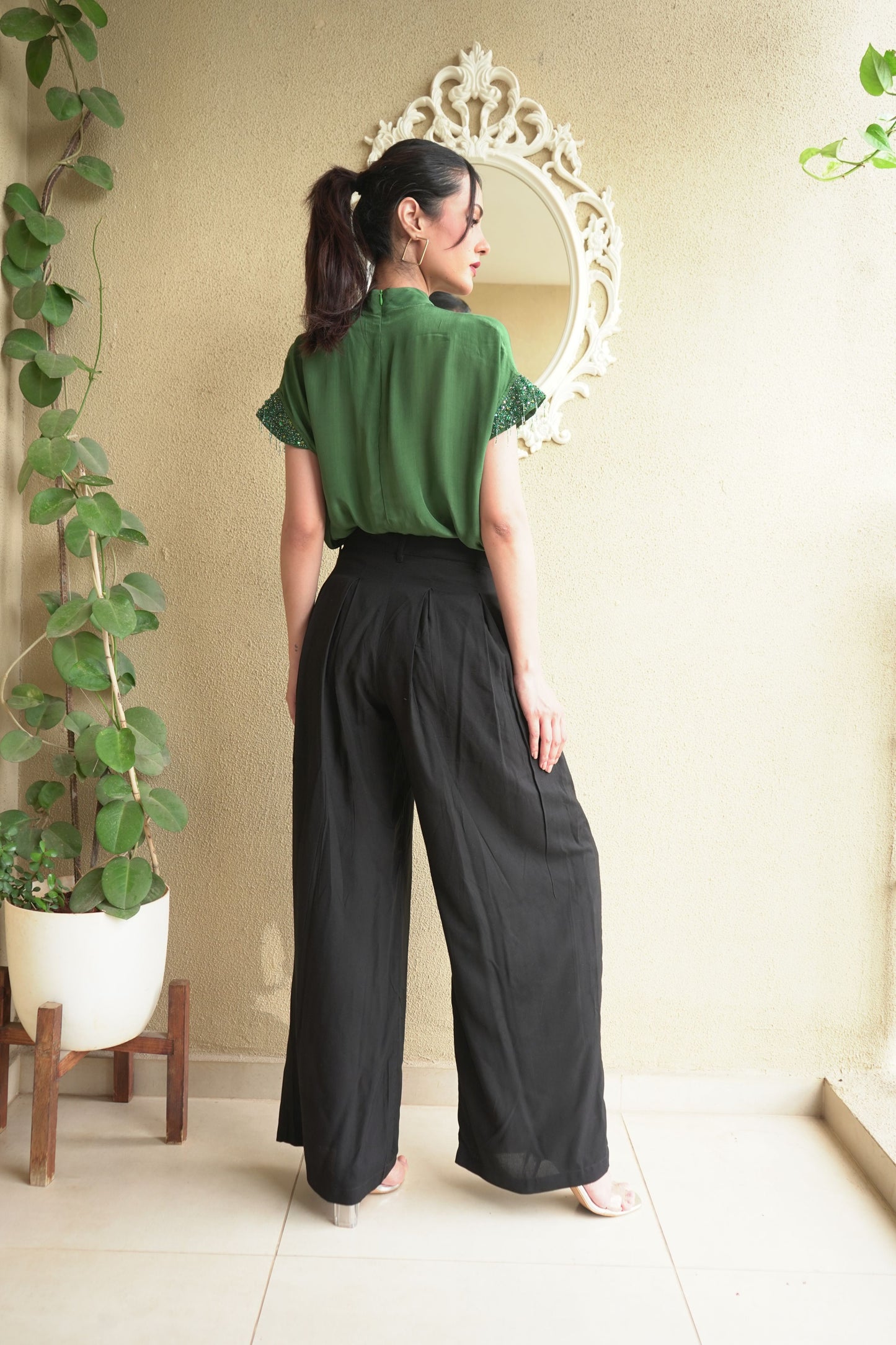 Tara High-Neck Top