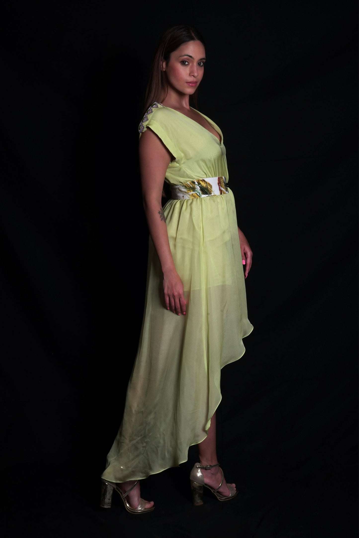 Daiquiri Green Asymmetric Dress